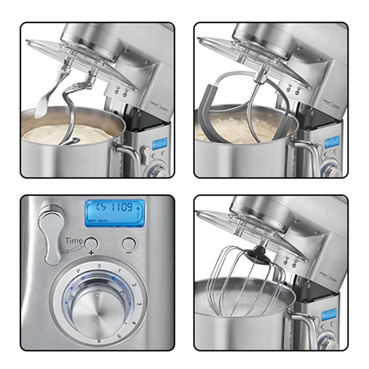 Batedeira com taça inox, 1500 W, da Proficook inox, PROFICOOK