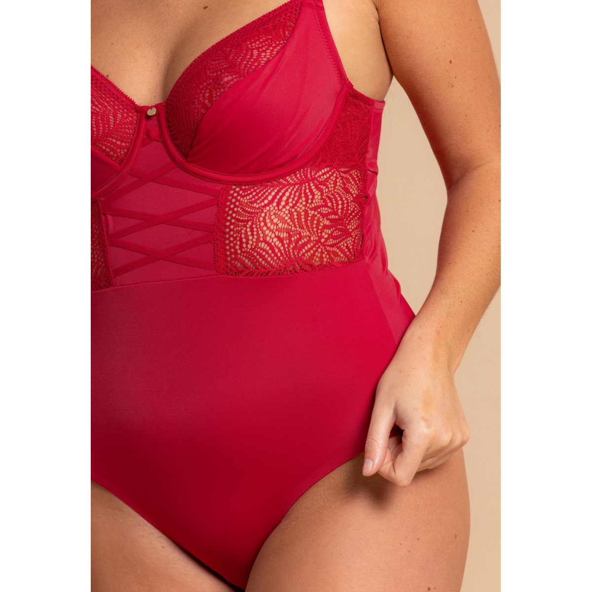 Body à armatures OLINE rouge, VARIANCE