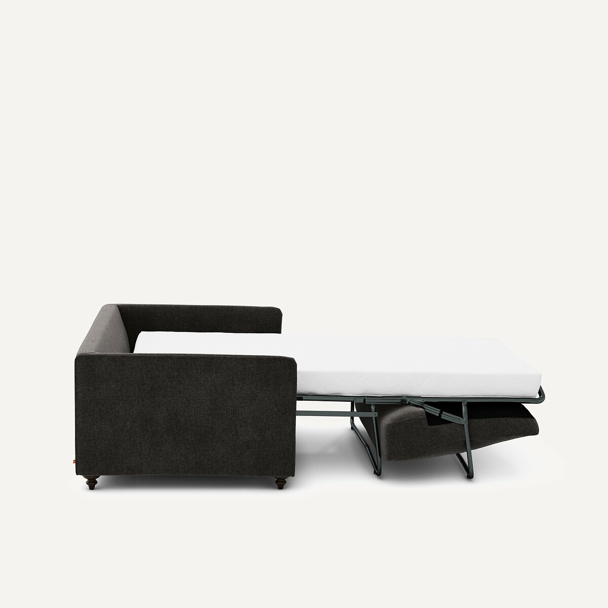 Canapé 2P convertible velours chenille, Lazare basalte, AM.PM