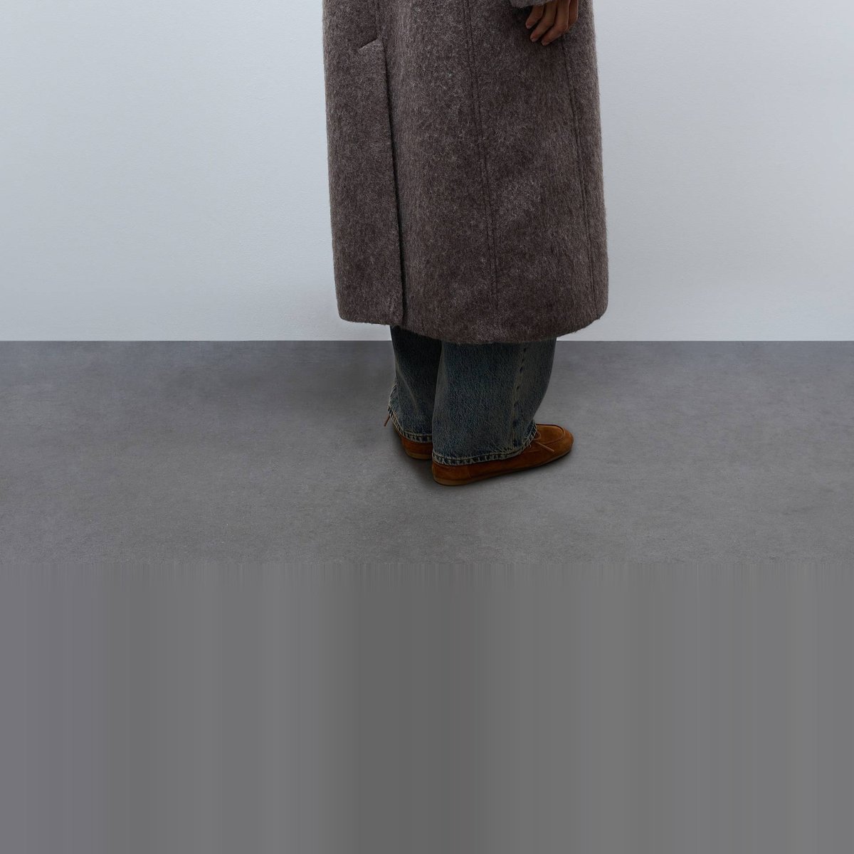 Manteau uni double boutonnage contenant de la laine elan, MONOPRIX