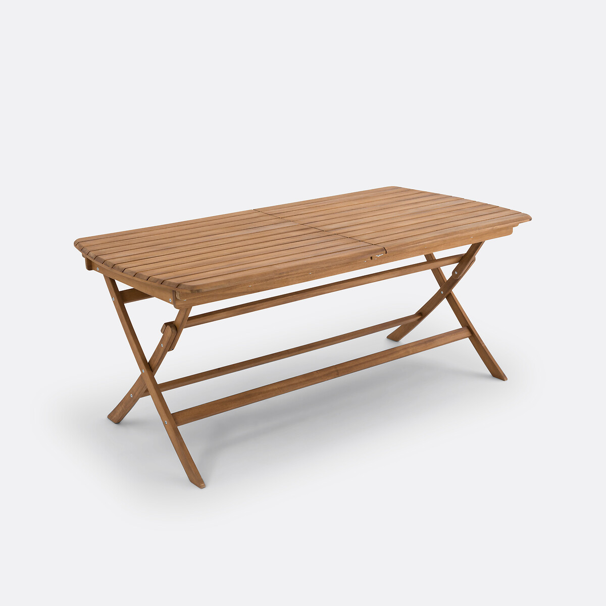 Mesa de jardín plegable extensible, Palera acacia, LA REDOUTE INTERIEURS