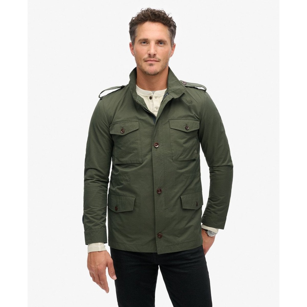 The Merchant Store - Veste militaire technique vert olive surplus goods, SUPERDRY
