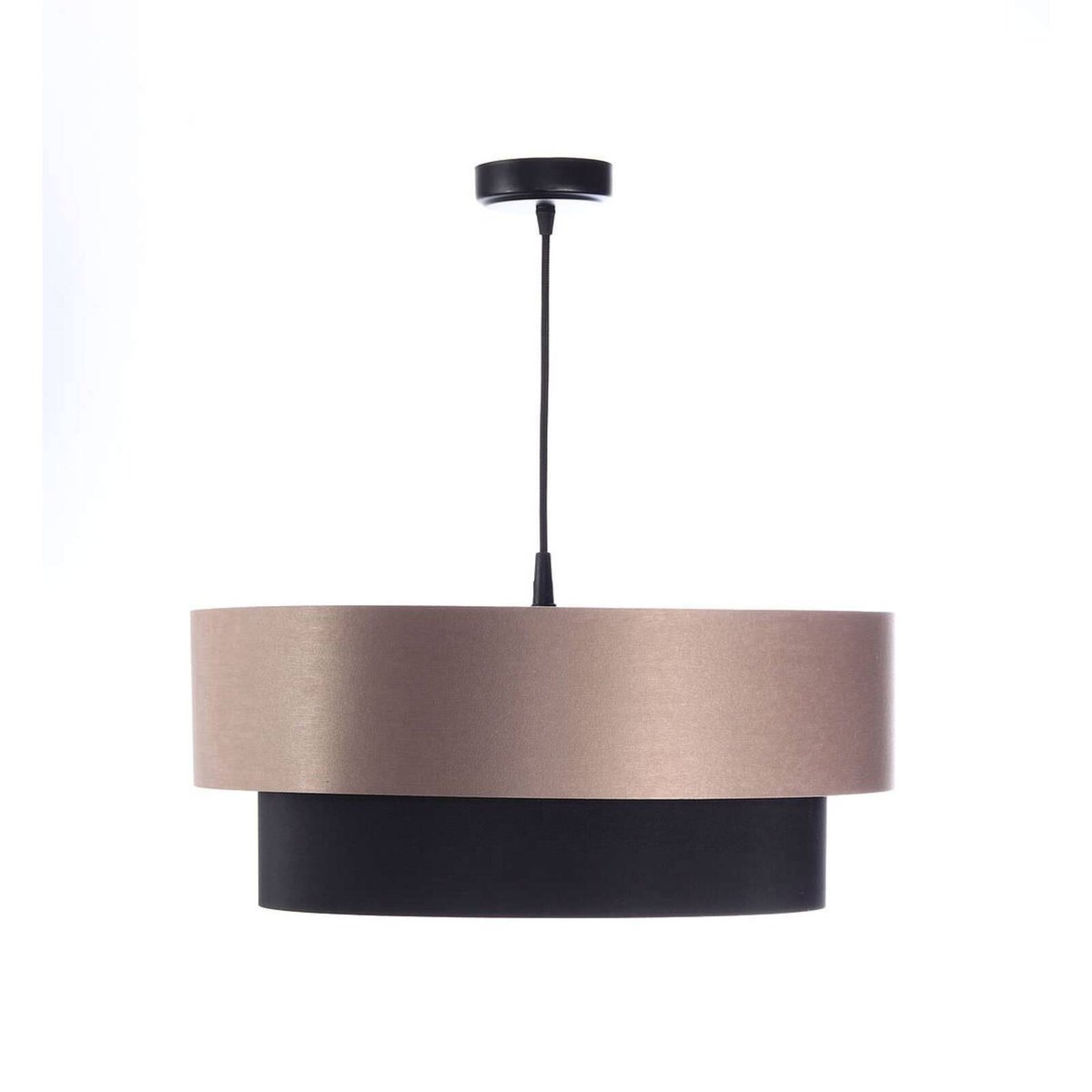 Suspension en tissu, DUO beige, noir, argent, BPS KONCEPT