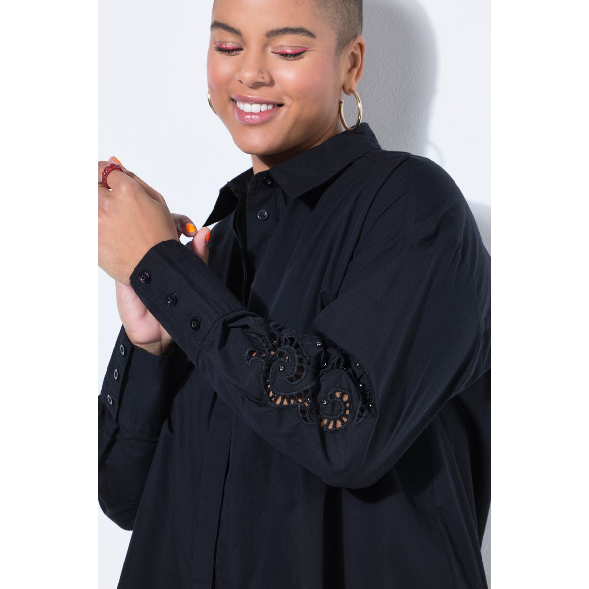 Chemisier coupe oversize noir, STUDIO UNTOLD