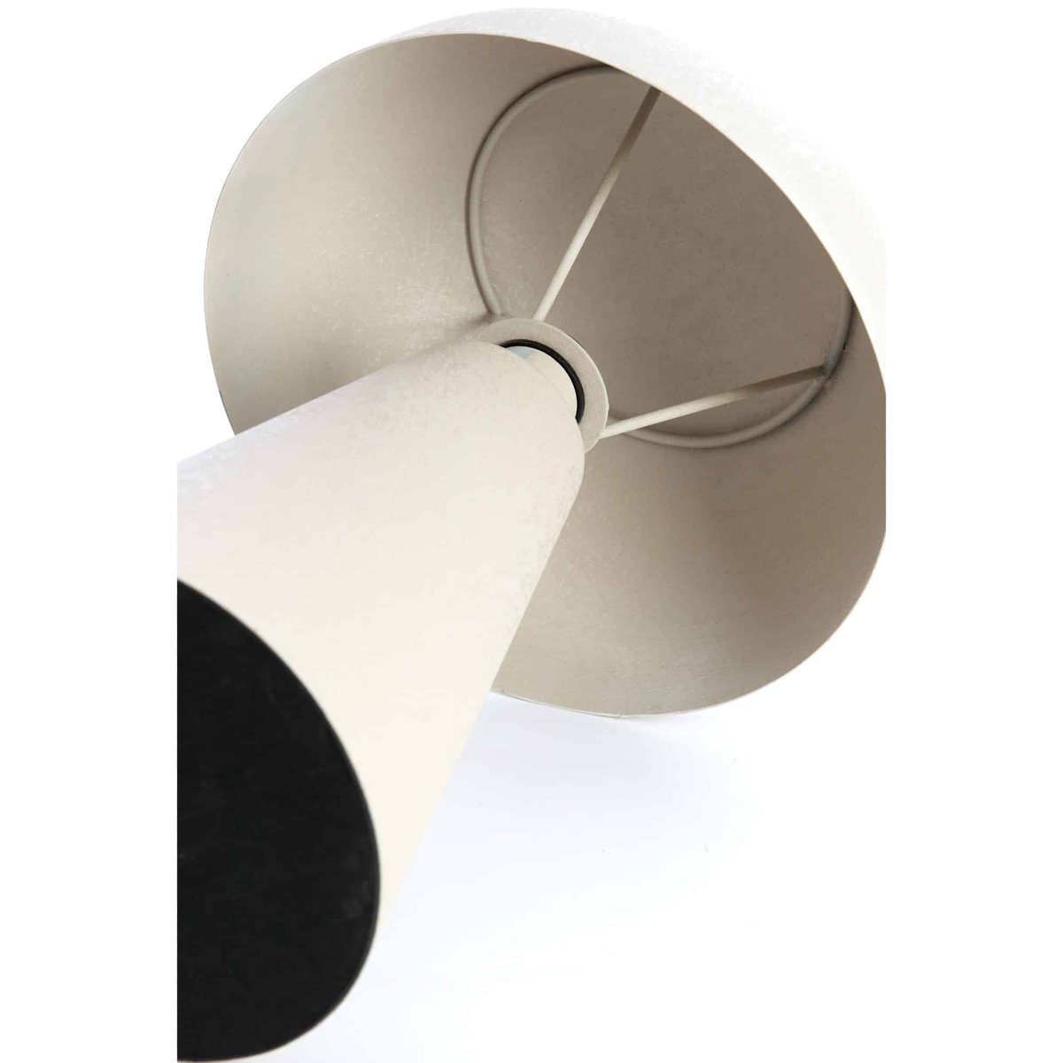 Lampe À Poser Métal SURRINA gris clair, LIGHT & LIVING 