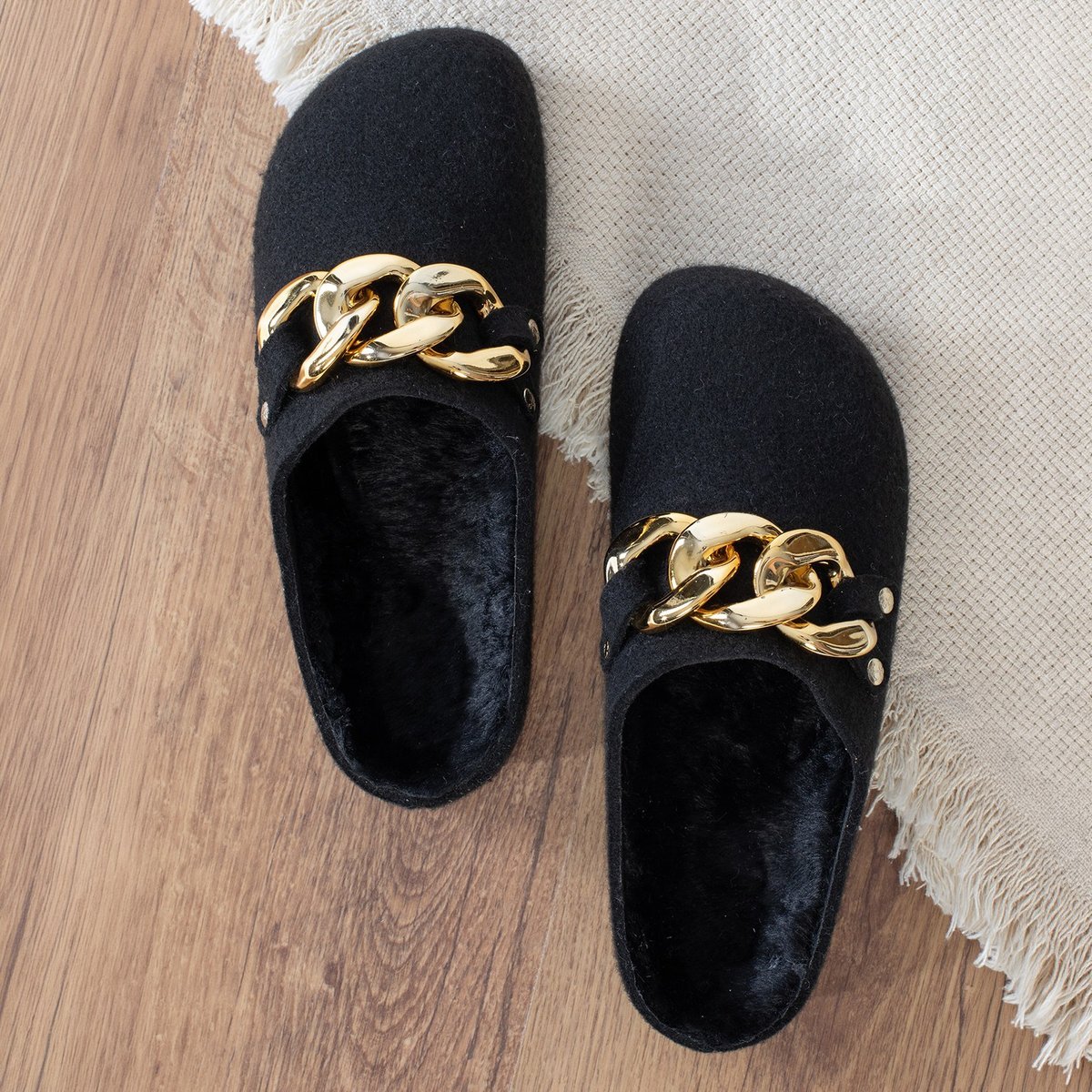 Sabots AVORIAZA pour femme noir, BAYTON