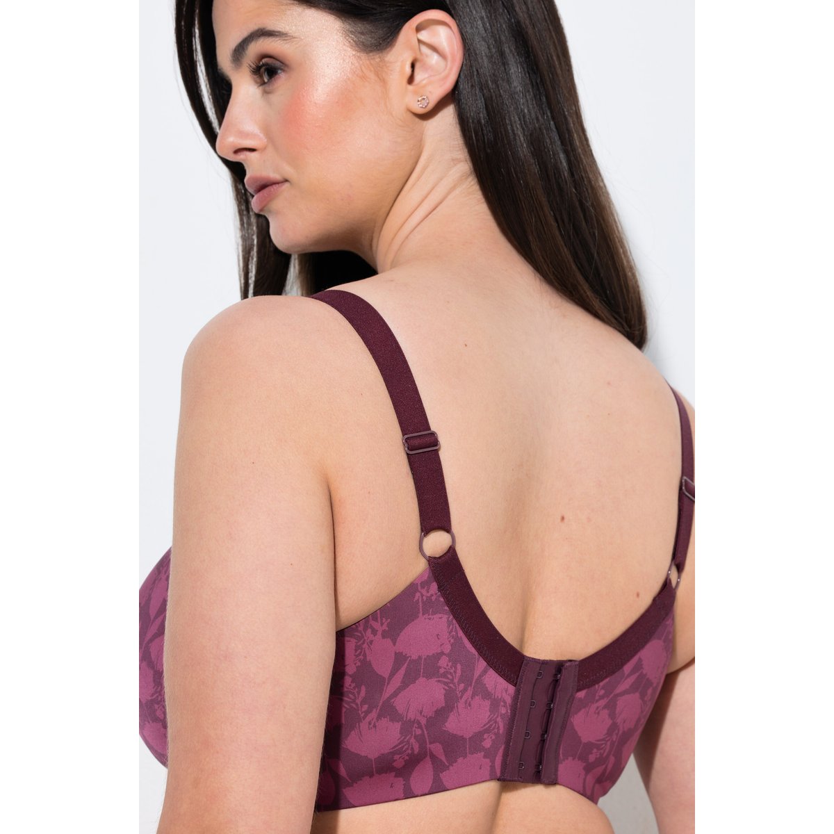 Soutien-gorge à armatures, bonnets souples rouge vin foncé, ULLA POPKEN
