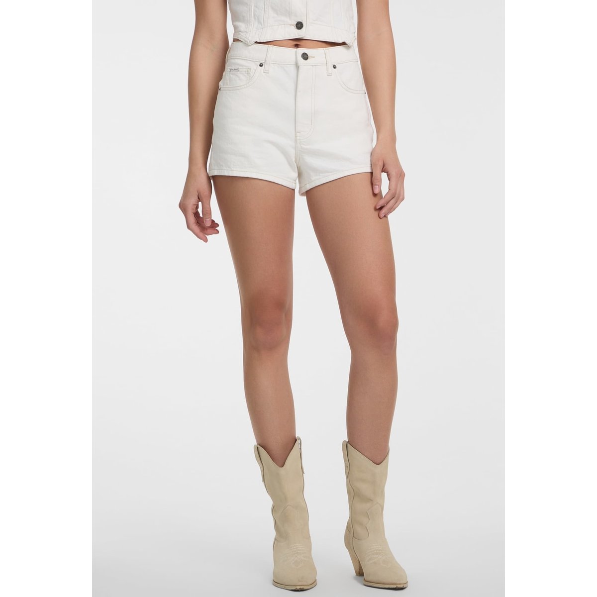 Short En Jean Mom blanc, GUESS