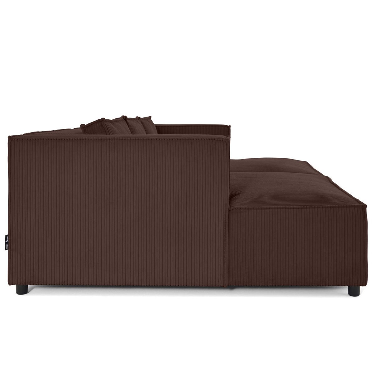 Canapé fixe 3 places - STELLA marron, BEST MOBILIER
