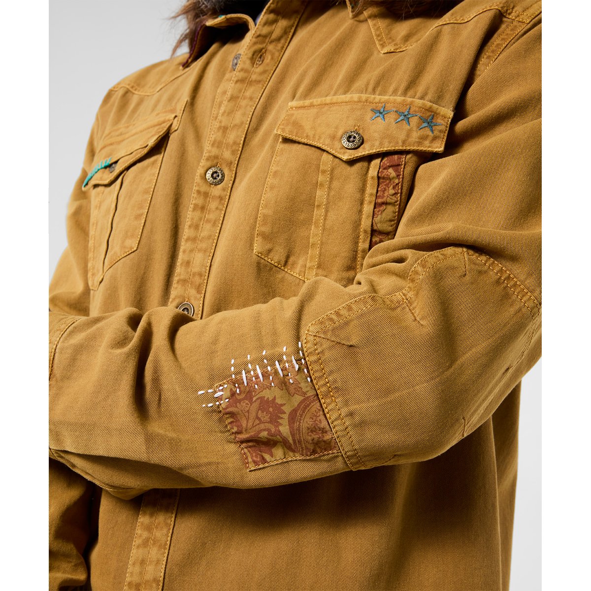 Chemise Western Personnalisée Frontière marron, JOE BROWNS