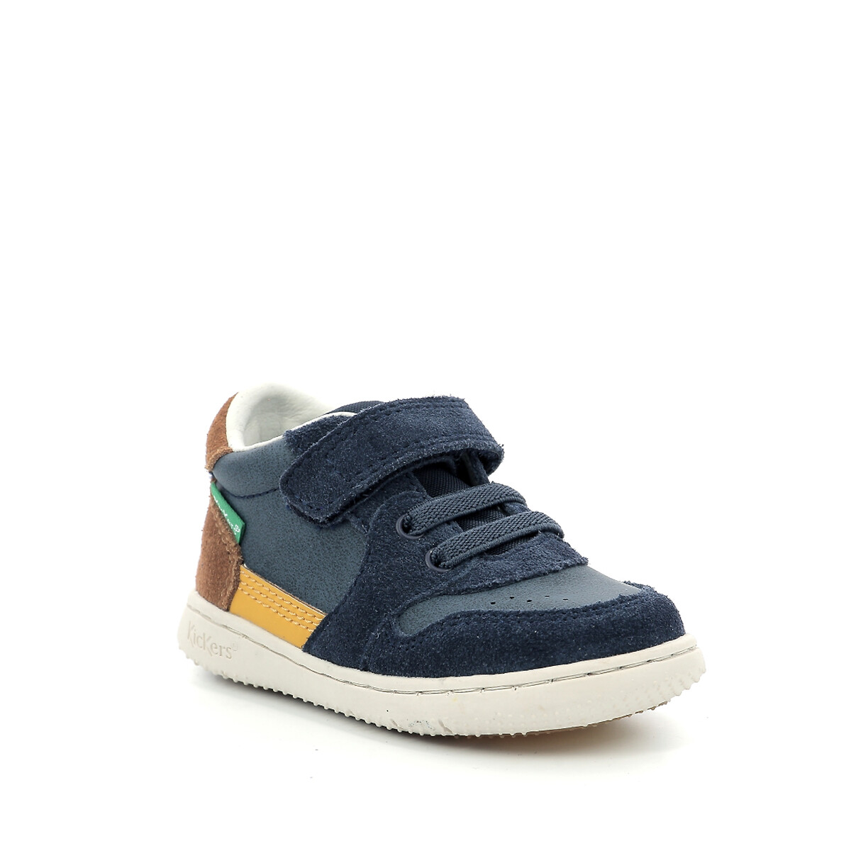 Baskets velcro Kickbuvar bleu marine, KICKERS
