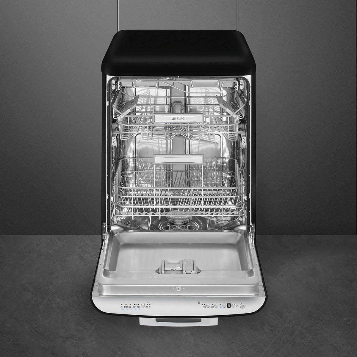 Lave vaisselle 60 cm LVFABBL3 noir brillant, SMEG