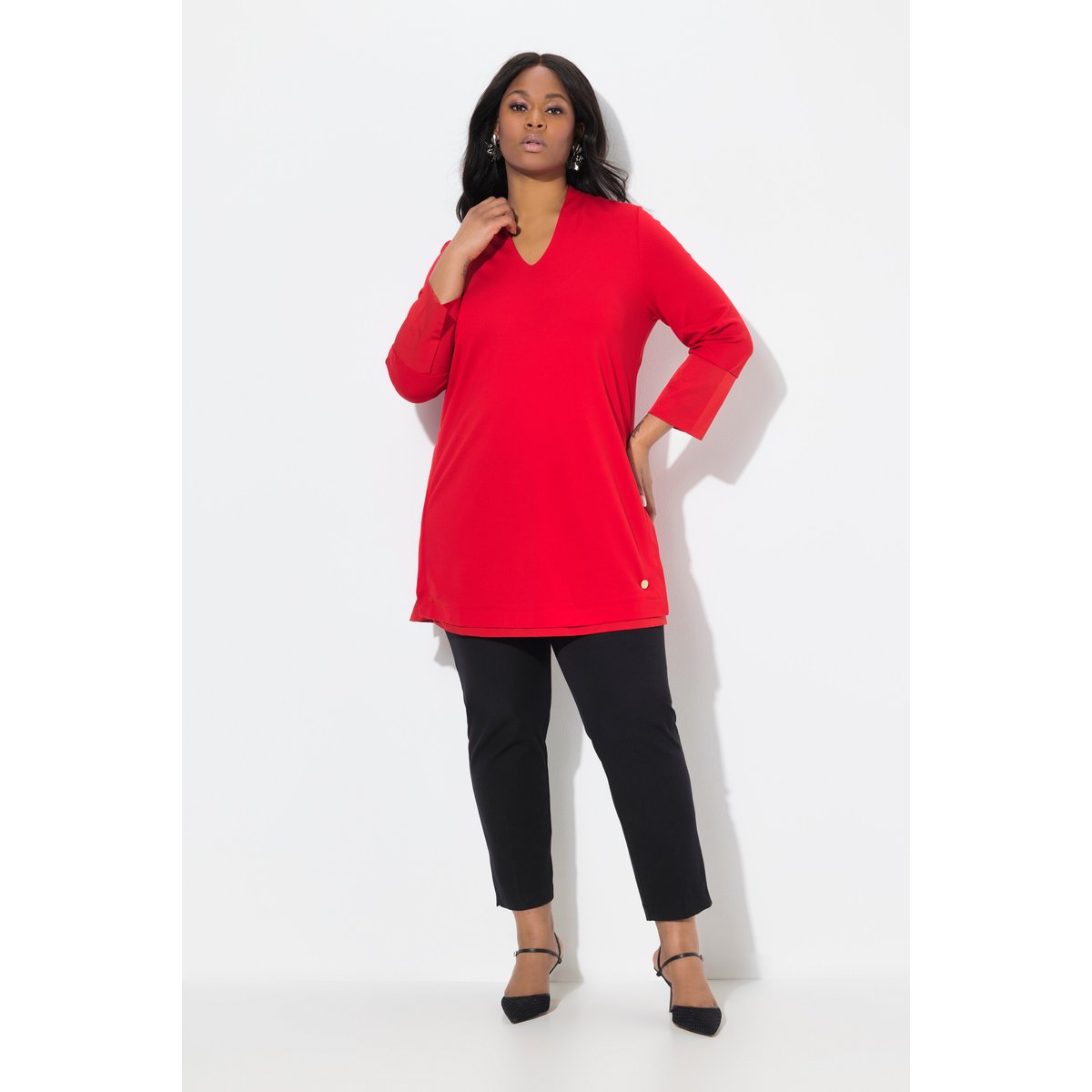 T-shirt long salsa, ULLA POPKEN