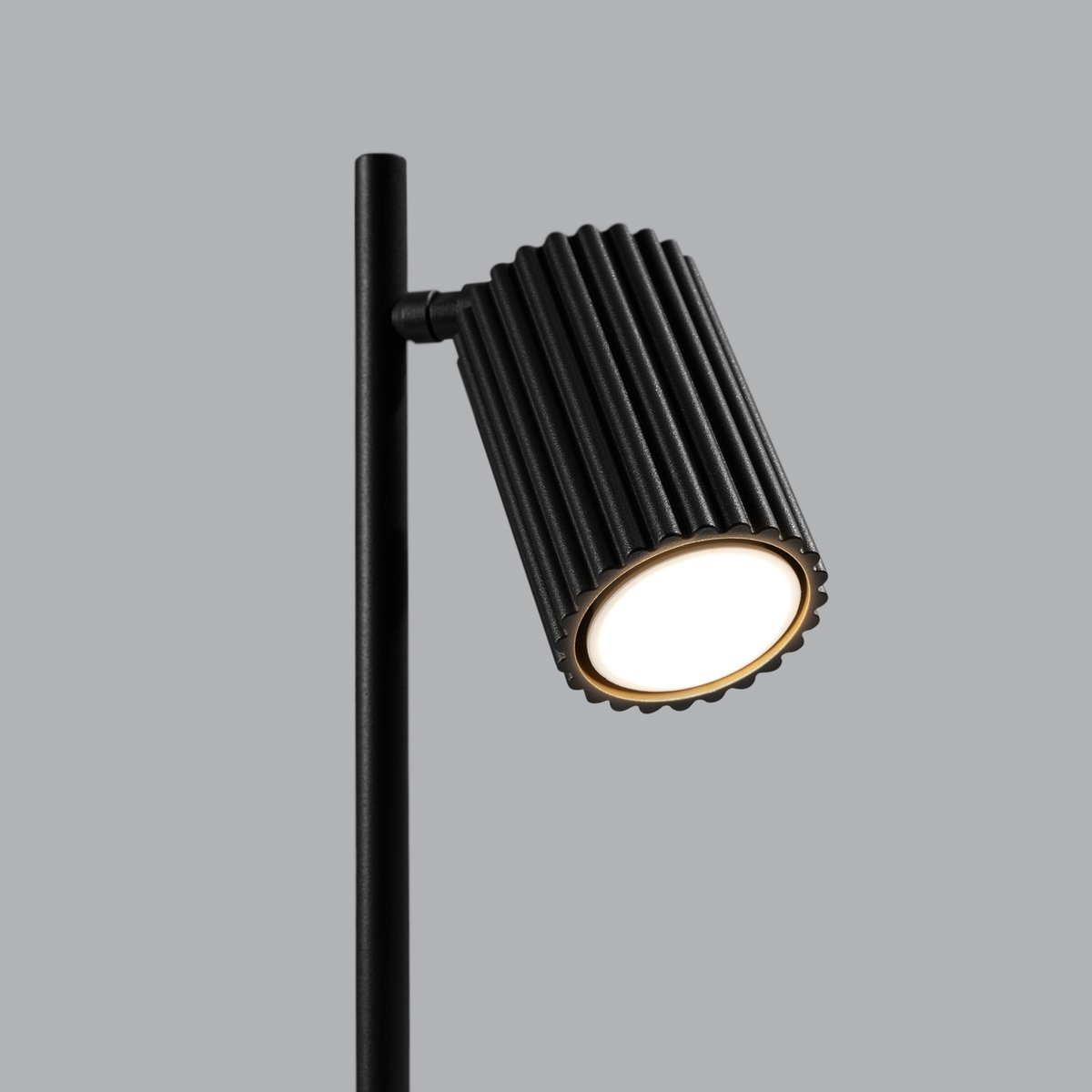 Lampe à poser Aluminium Noir GU10 1 Karbon noir, EDEN