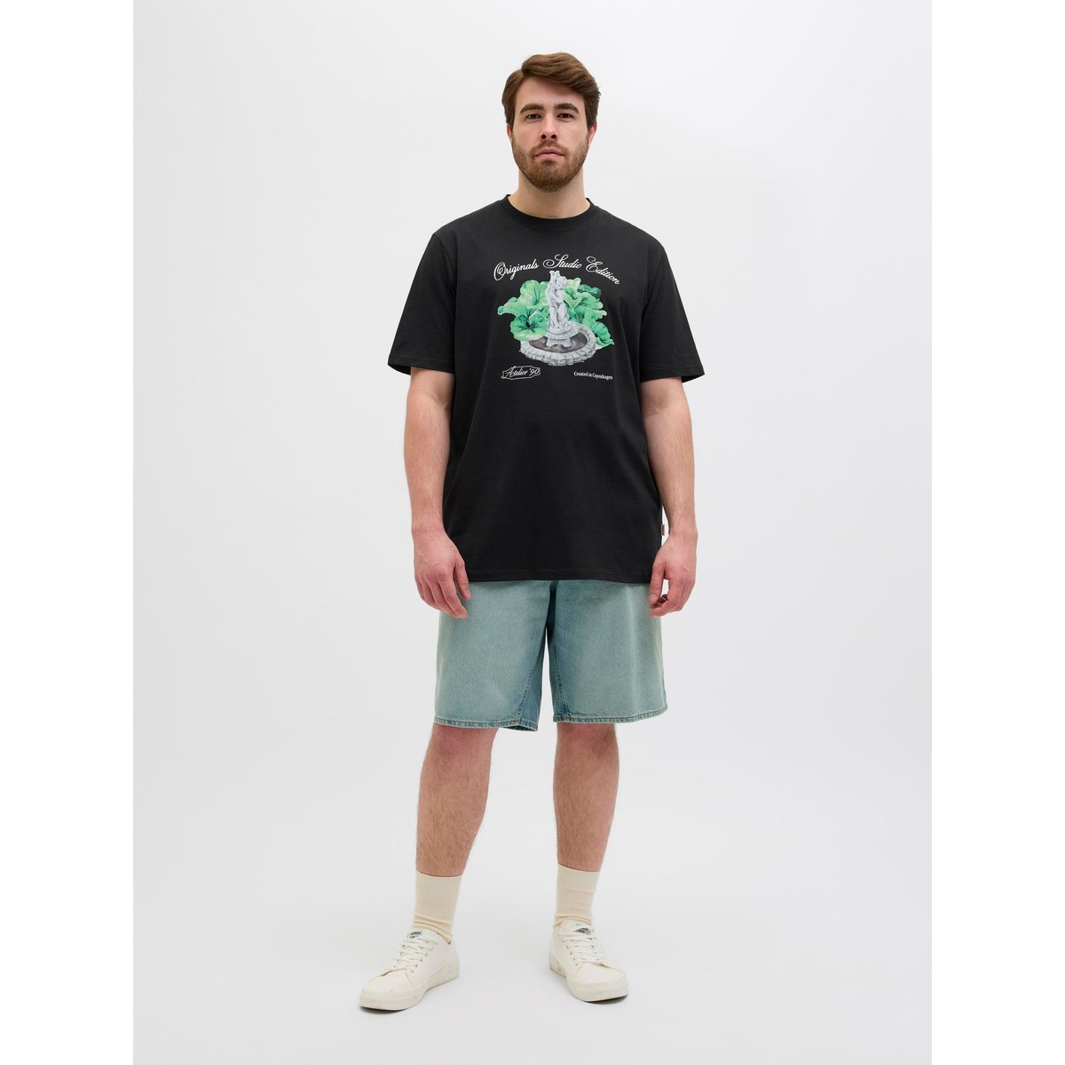 T-Shirt noire - black, JACK & JONES
