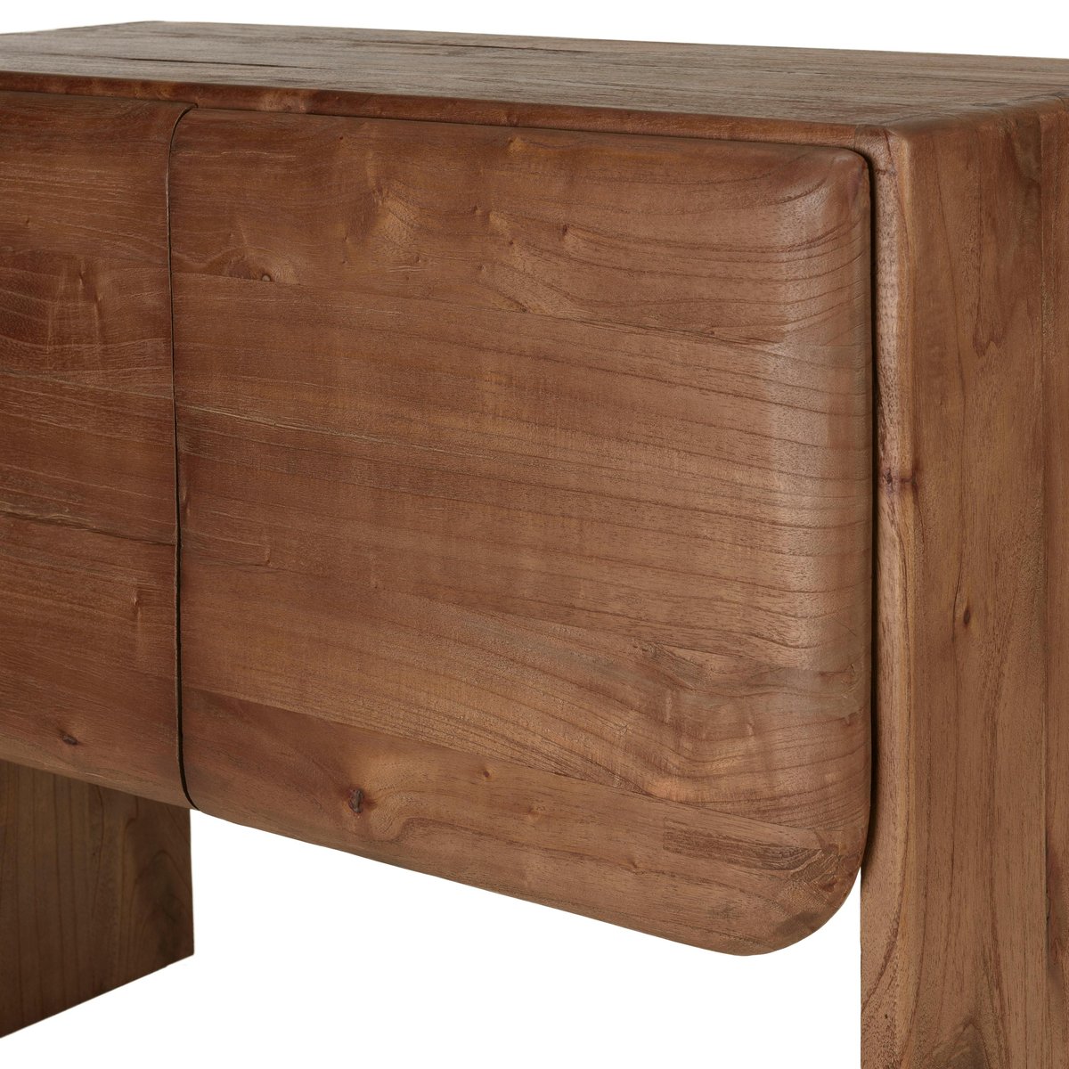 Buffet 2 portes en bois de mindi ARCUS bois naturel, PIER IMPORT