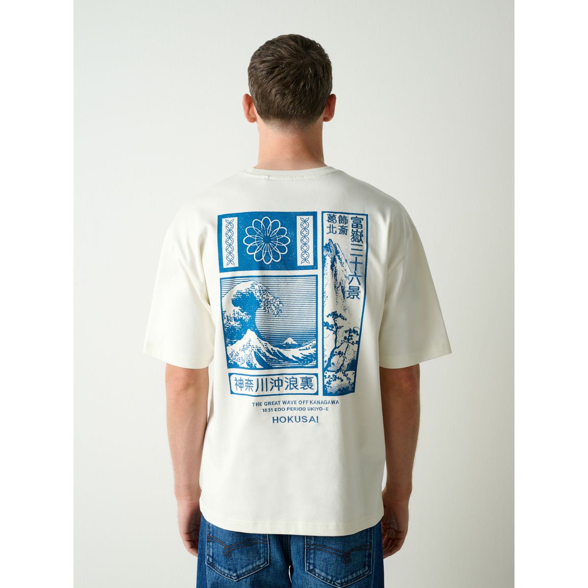 T-shirt artiste hokusaï blanc, NEXT