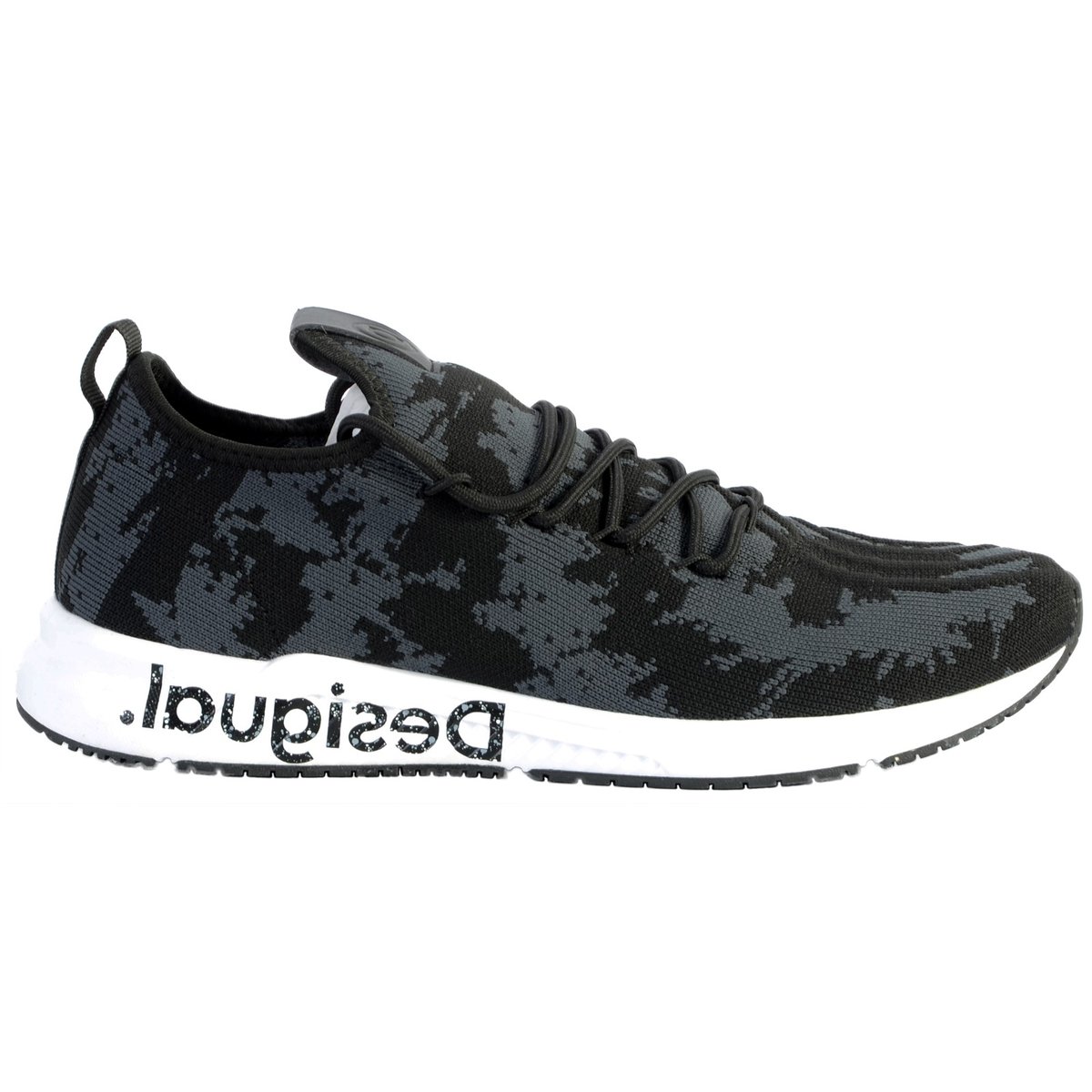 Basket Runner Knit Sock Low noir, DESIGUAL