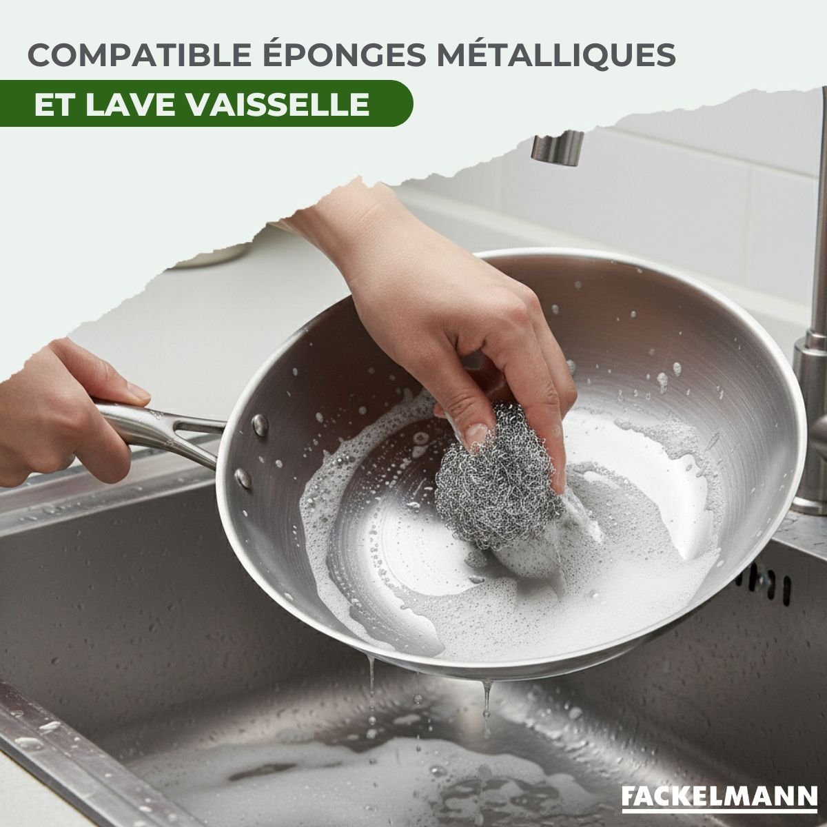Poêle à Frire 26 cm et Gril 28 cm Triply et couvercle VITA3 gris, FACKELMANN