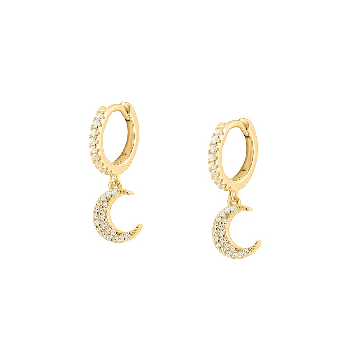Boucles d'oreilles en Argent/oxyde de zirconium De Zirconium et Oxyde de zirconium or, SOLIS
