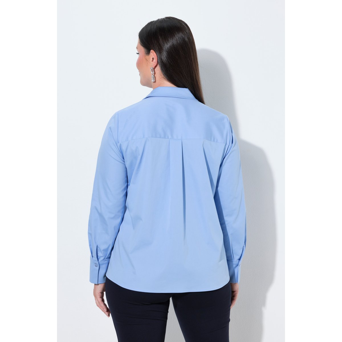 Chemisier avec strass et paillettes bleu clair, ULLA POPKEN