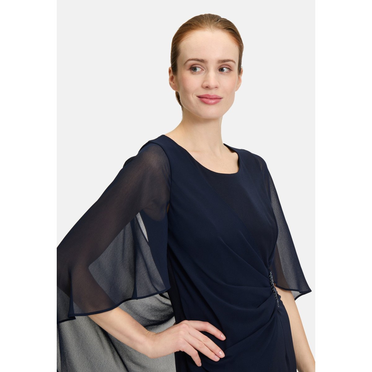 Robe de cocktail à fronce night sky, VERA MONT