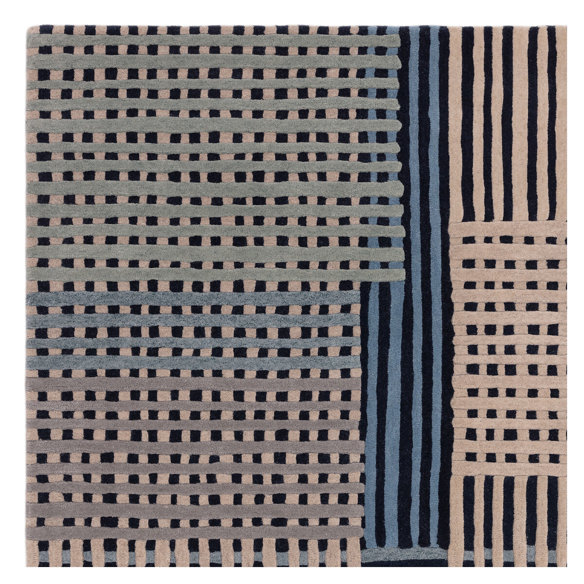 Space Dye Basketweave Patterned Rug blue, ÉDITÉ