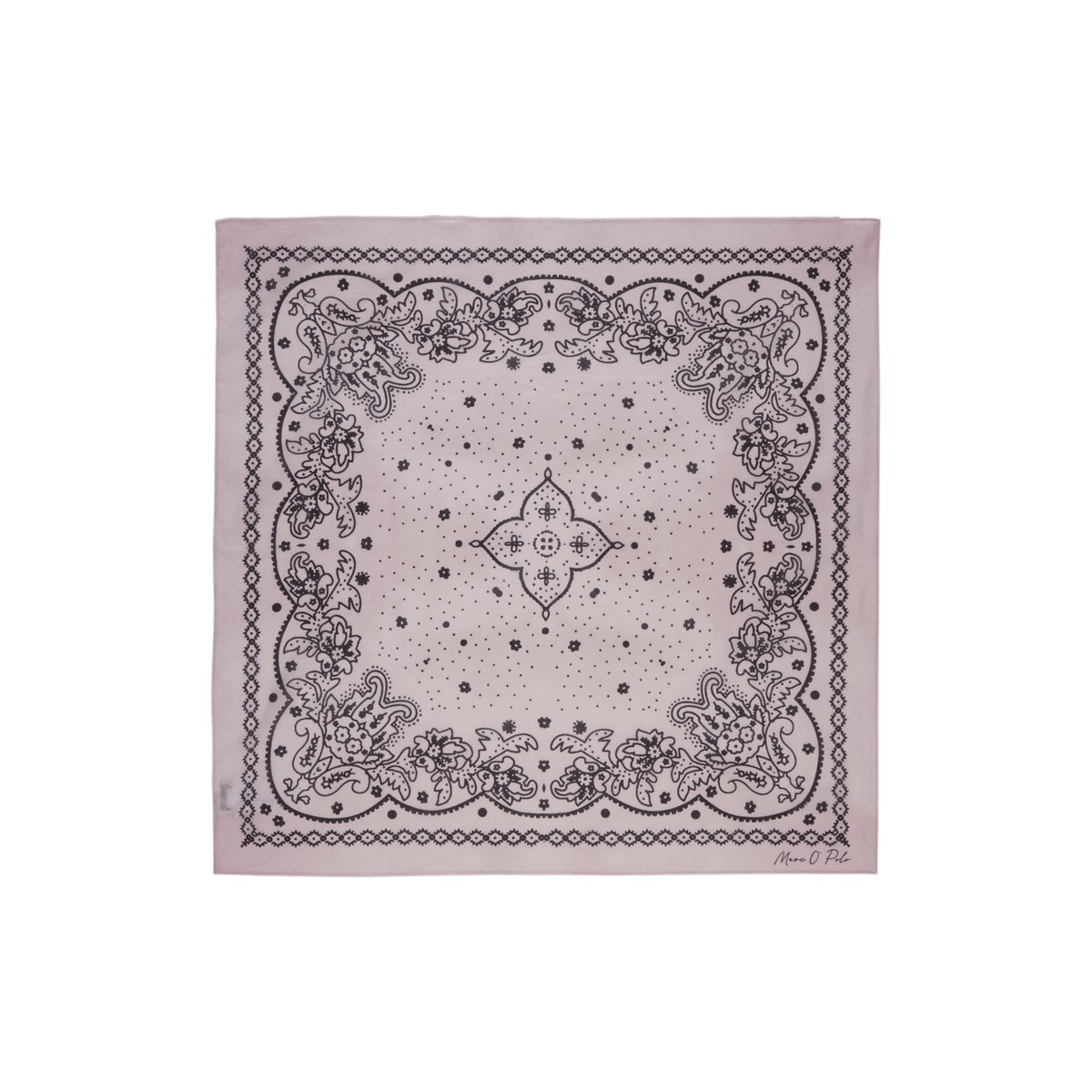 Foulard imprimé en pur coton bio rose, MARC O'POLO