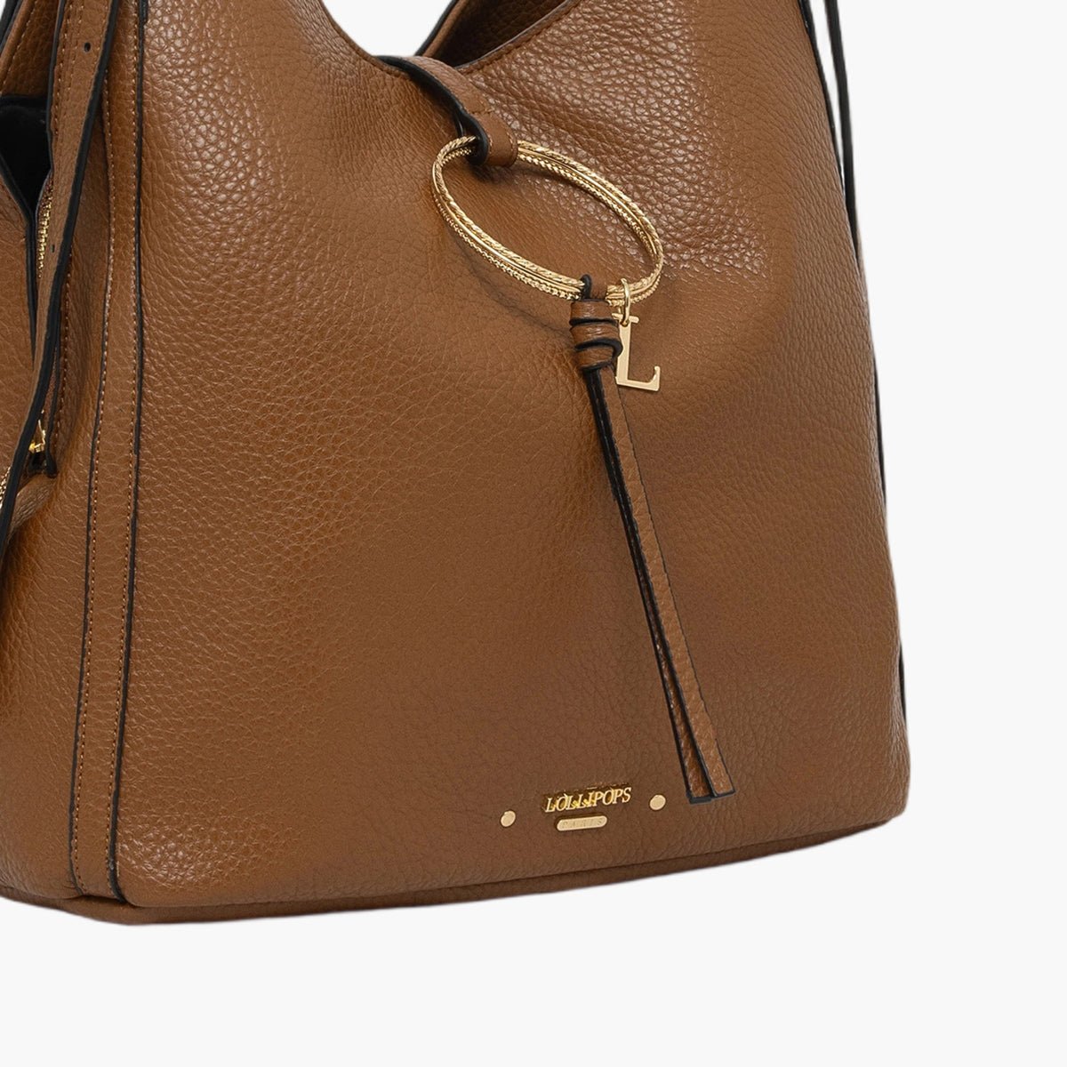 Sac shopper Tatjana camel,doré, LOLLIPOPS