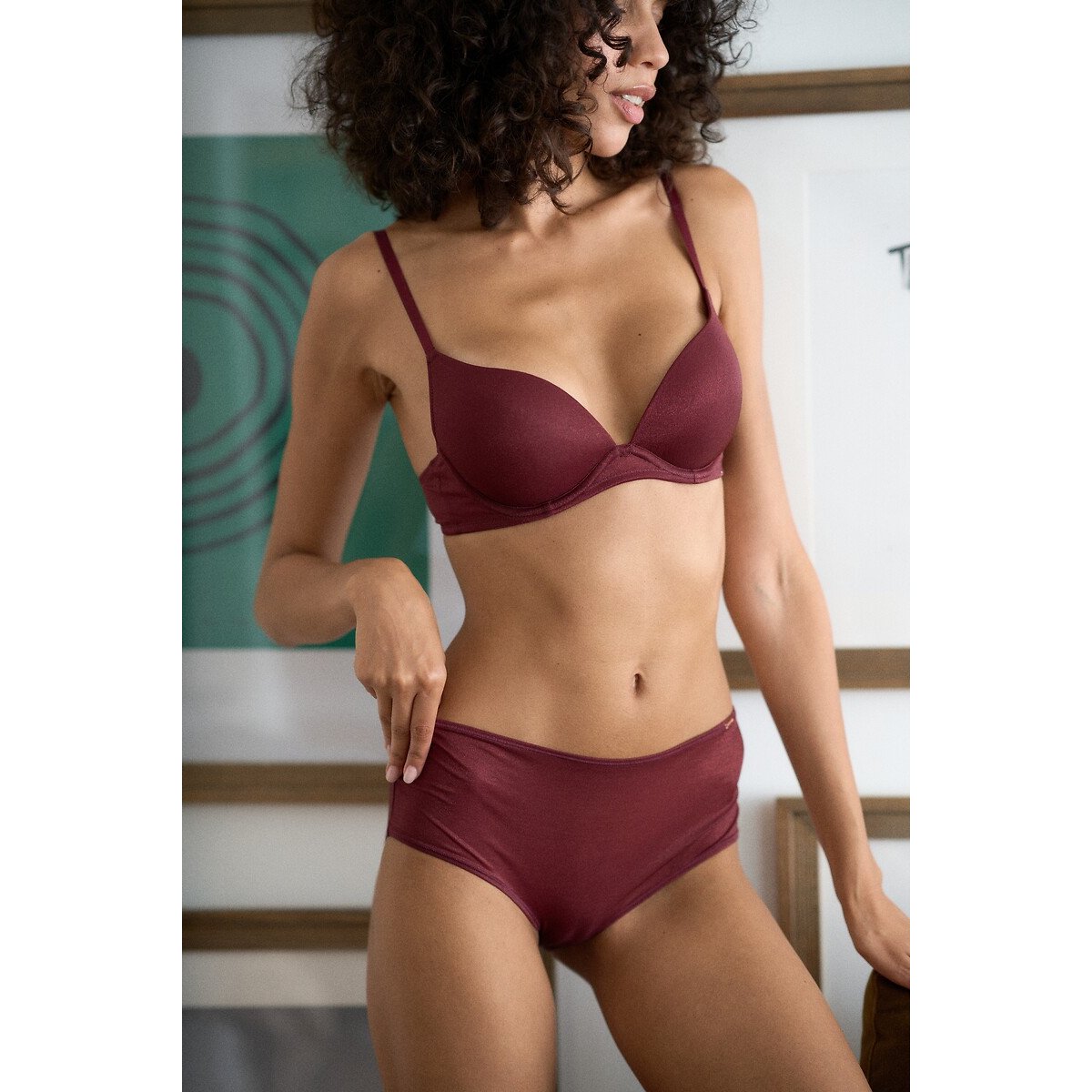 Origin-Shimmer Briefs burgundy, DORINA
