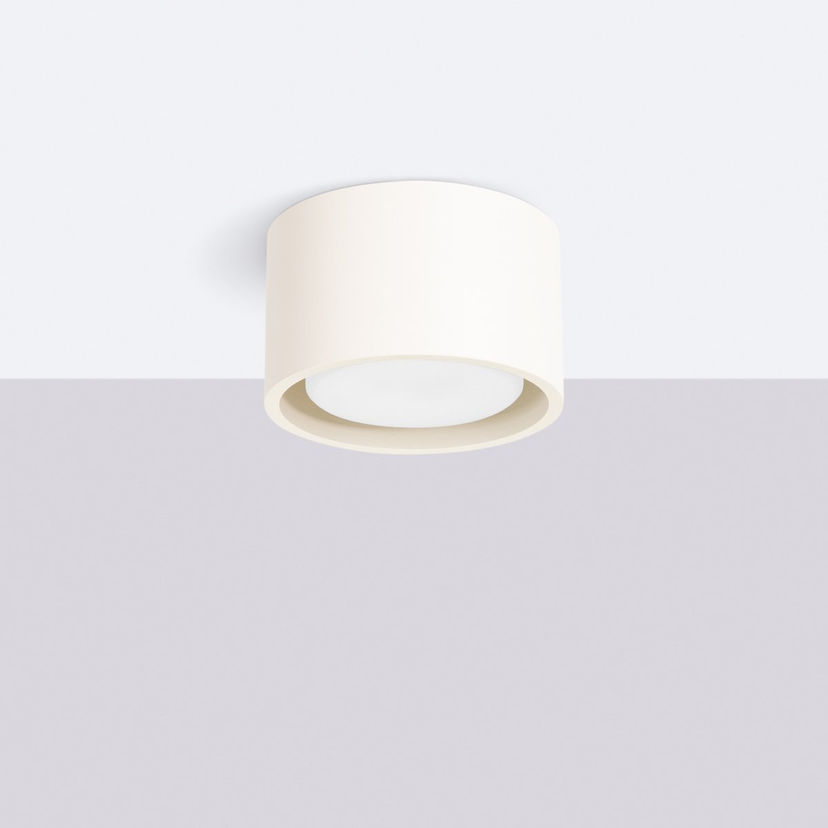 Plafonnier Aluminium Beige Gx53 1 MODO beige, EDEN