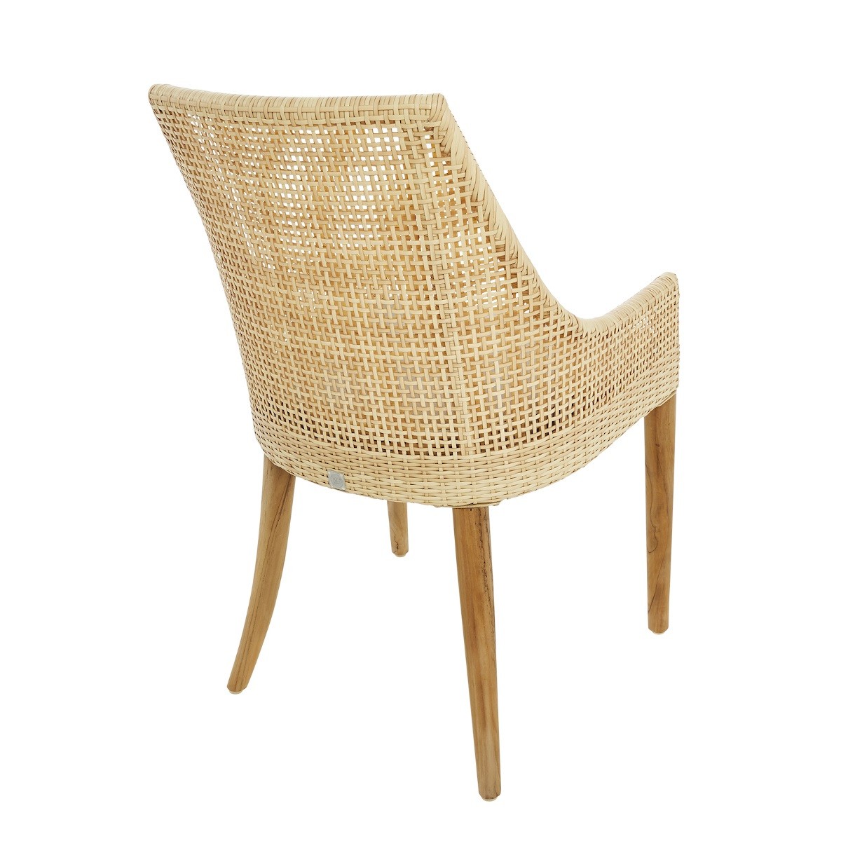Fauteuil de table tressé en résine SAO PAULO imiation rotin, KOK