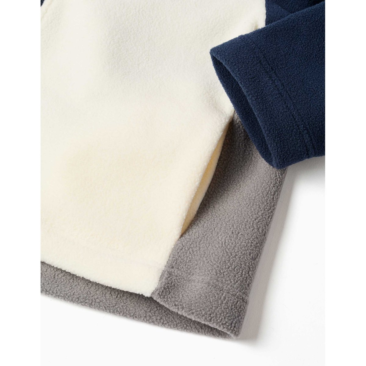 Veste en polaire à col montant gris, ZIPPY