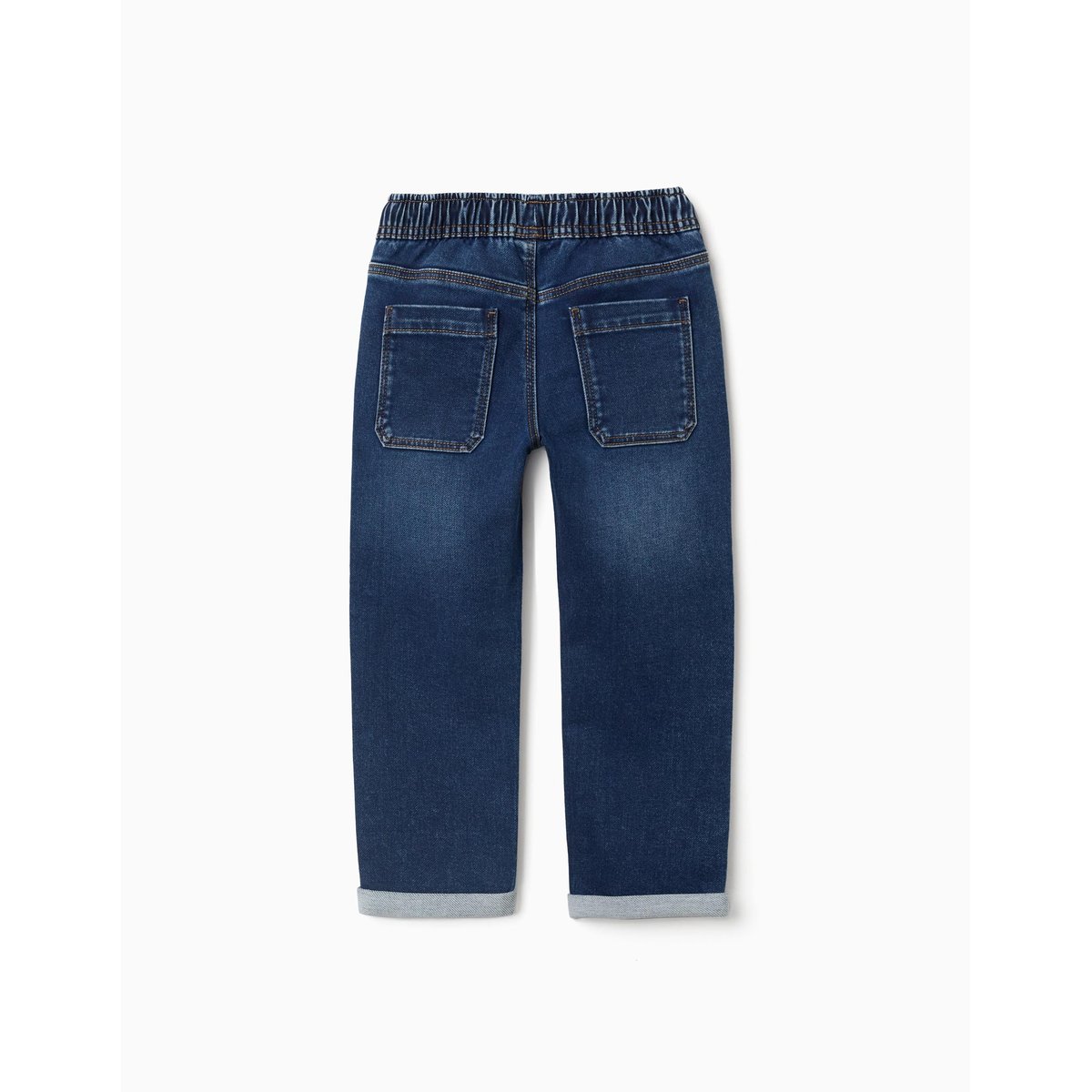 Pantalon de jogging en jean avec cordon de serrage et 5 poches bleu foncé, ZIPPY