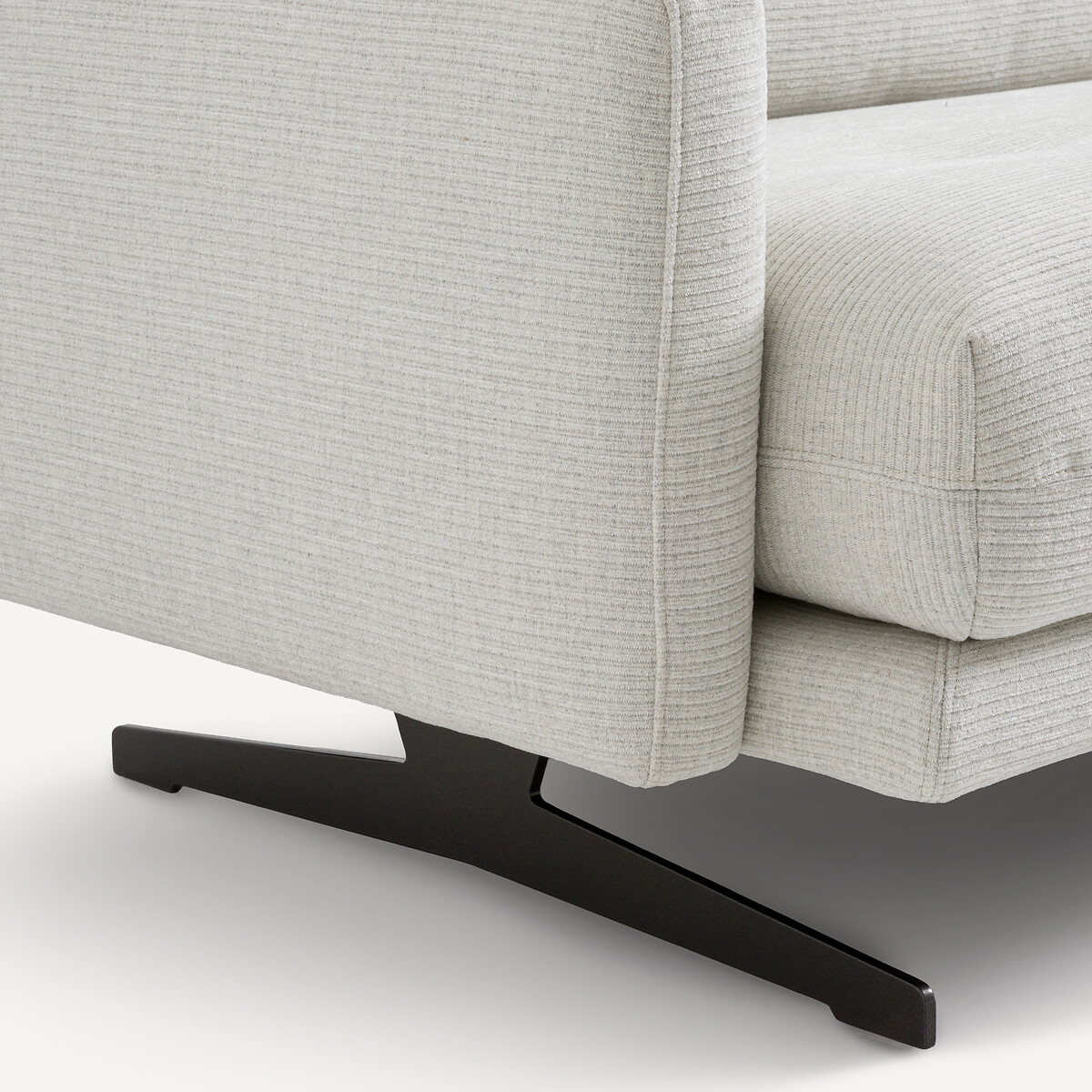 2-Sitzer-Sofa Delicato, recycelte Baumwolle hellgrau, AM.PM