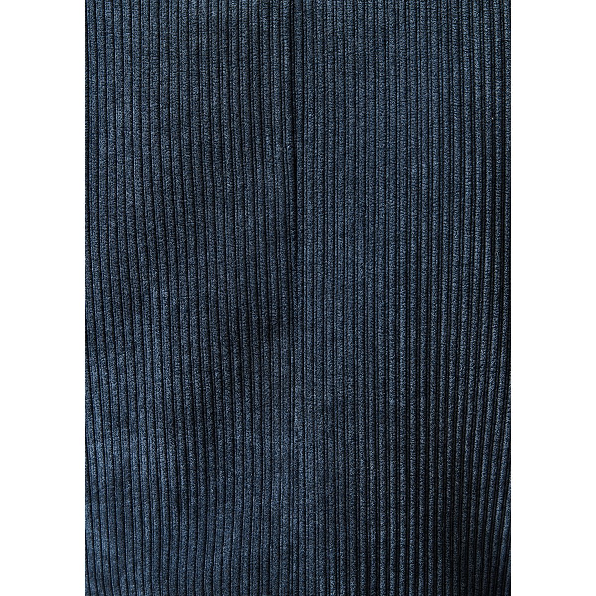 Veste tailleur en velours manches longues bleu acier, LA FEE MARABOUTEE