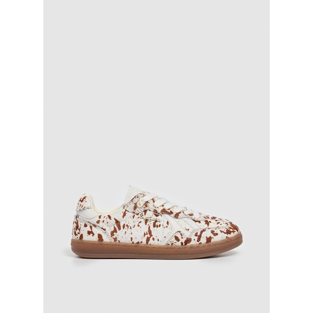 Baskets, imprimé vache, BALL ANIMAL imprimé beige, PEPE JEANS