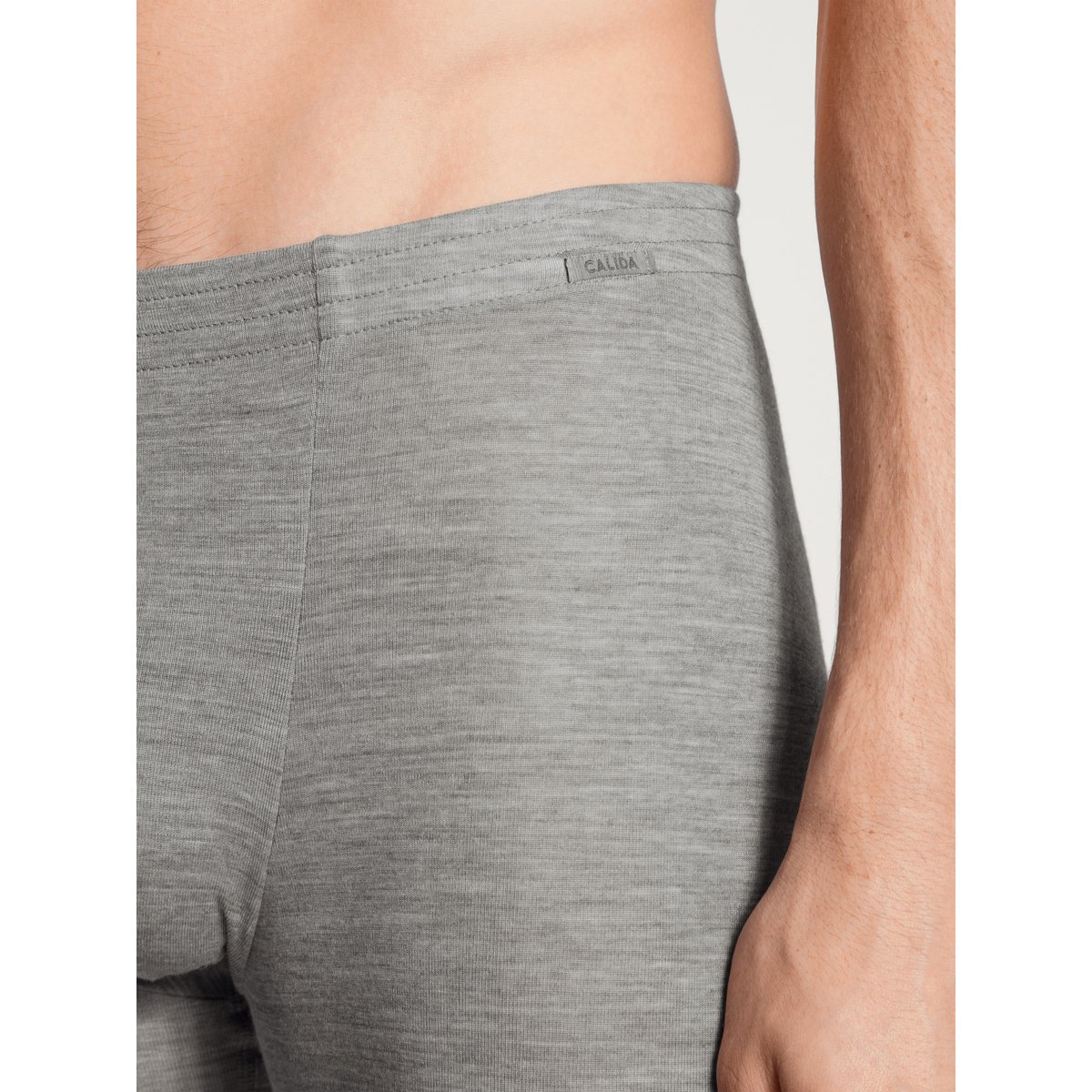 Pantalon Laine WOOL & SILK platin melé, CALIDA