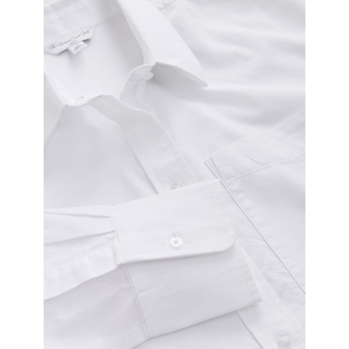 Chemise décontractée manches longues en coton blanc, NEXT