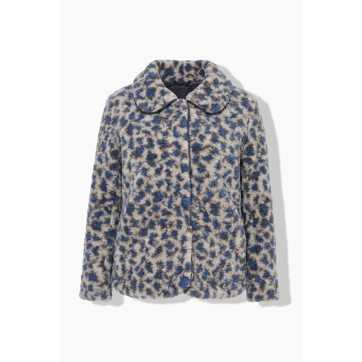 Veste en polaire, motif léopard gris, ULLA POPKEN