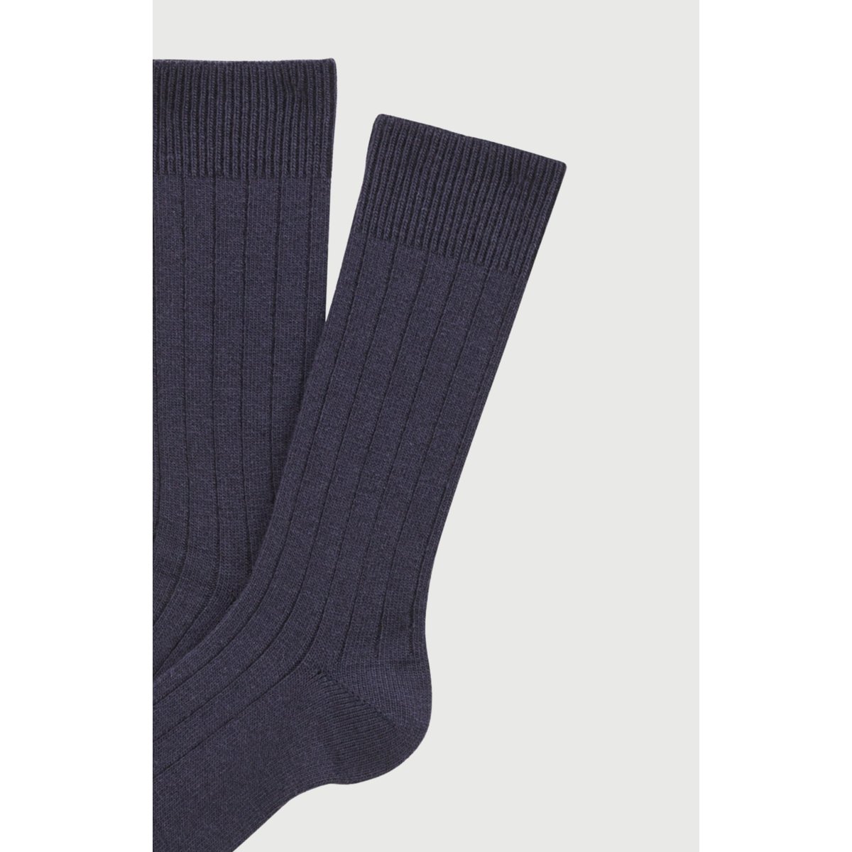 Chaussettes en laine et cachemire couleur unie Marine marine, ARTHUR