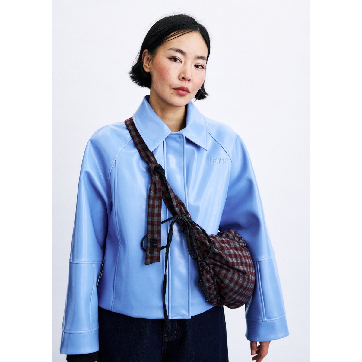 Sac Takase en coton TAKASE bordeaux, FRNCH