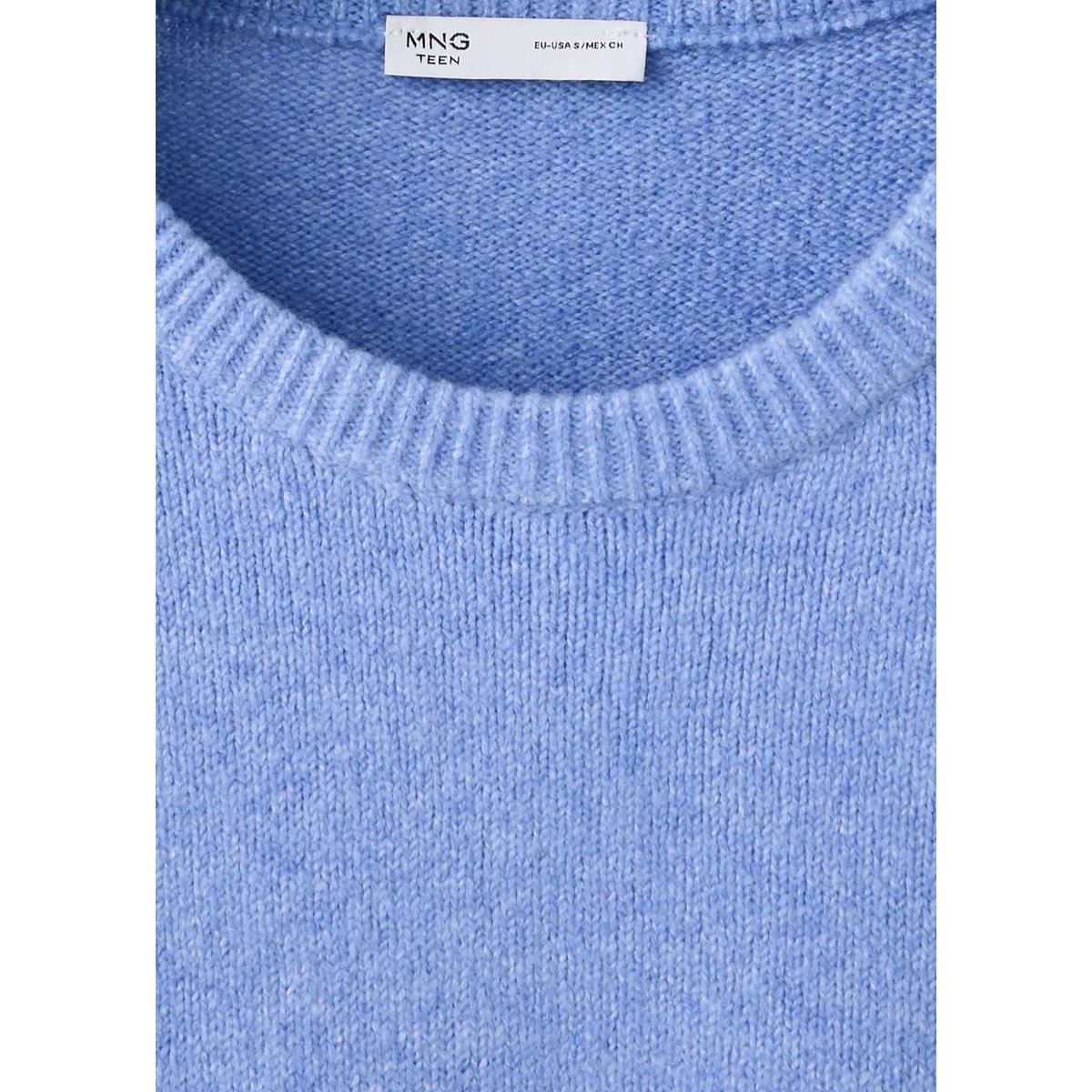 Pull-over jaspé bleu, MANGO TEEN