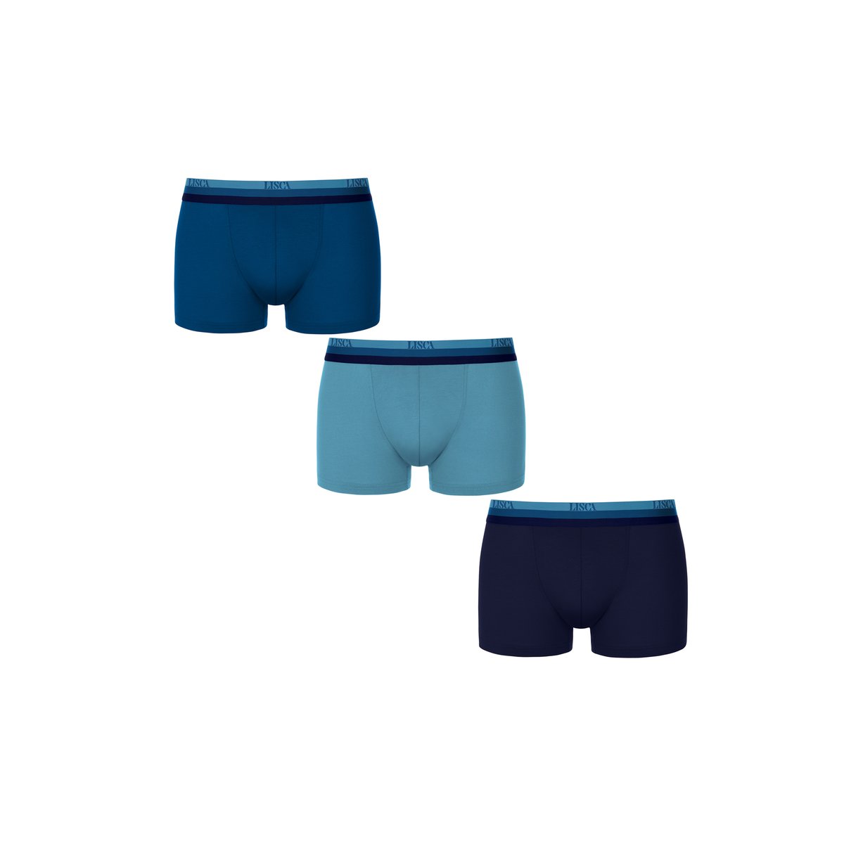 Pack x3 boxers Olympus bleu, LISCA