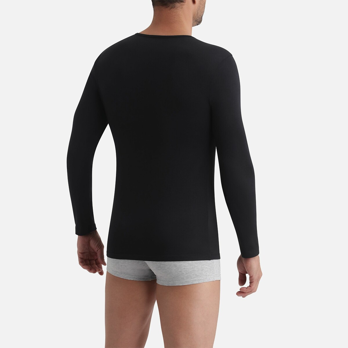 T-shirt met lange mouwen THERMAL zwart, DIM