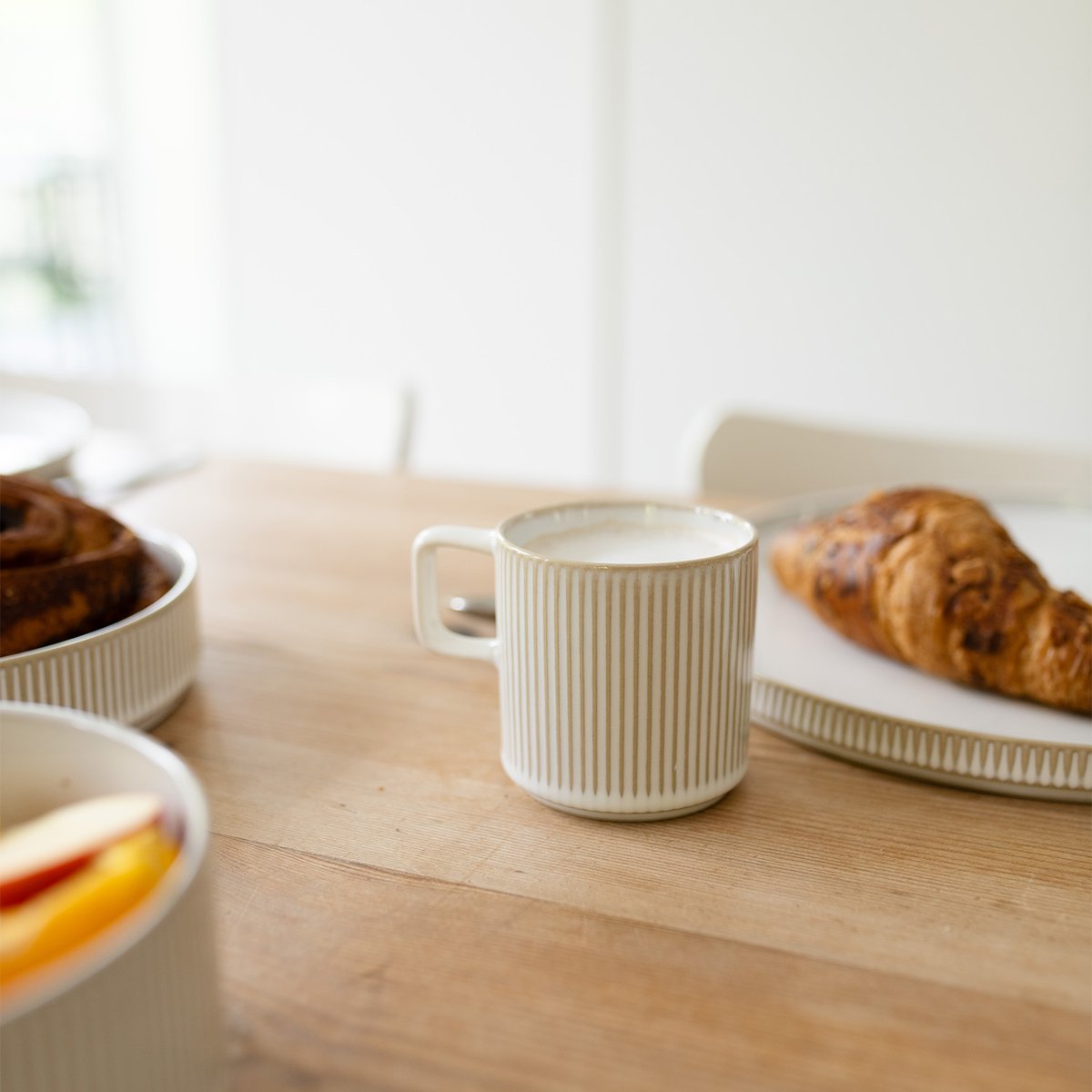 Lot de 4 tasses SILVA beige, SALT & PEPPER