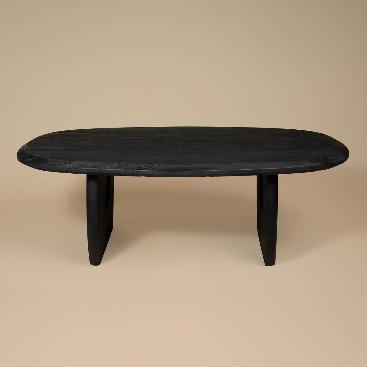 Shou Oval Mango Wood Coffee Table black, ÉDITÉ