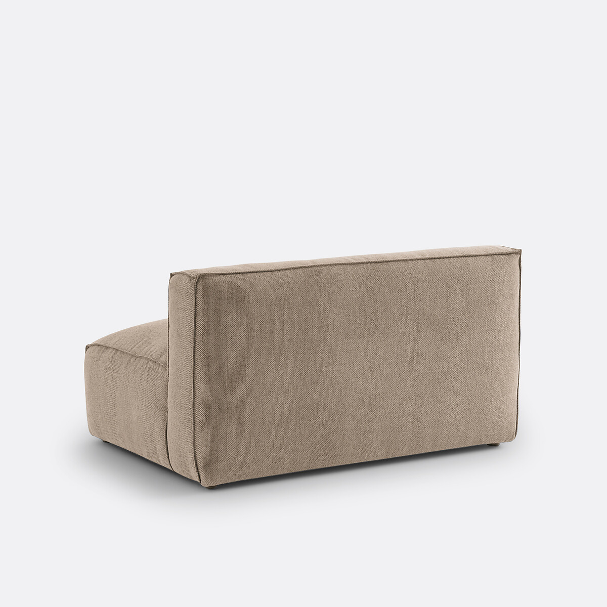 Element voor modulaire bank, 2-zit, in structuurstof, Seven taupe , LA REDOUTE INTERIEURS