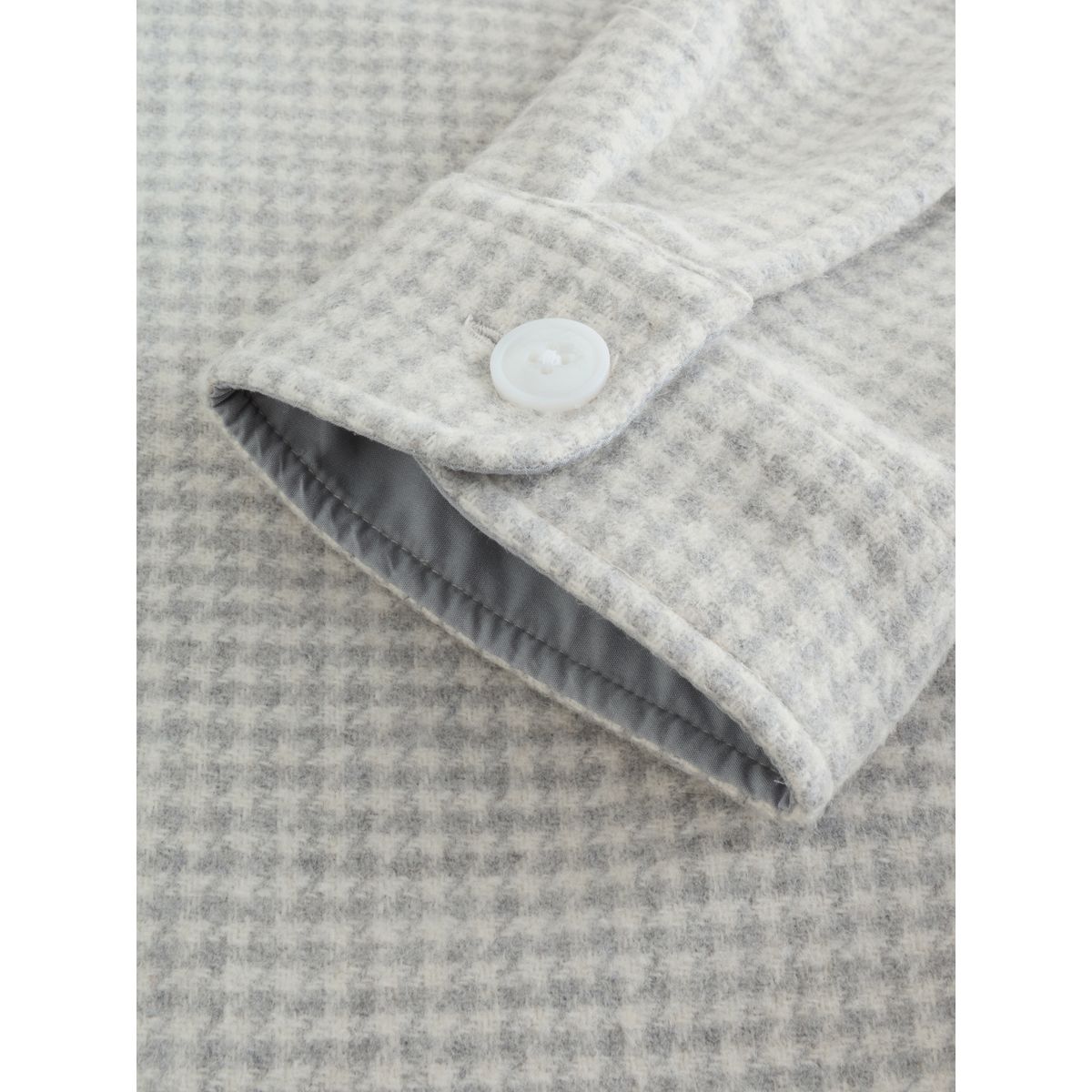 Veste-chemise à carreaux pied-de-poule gris, NEXT