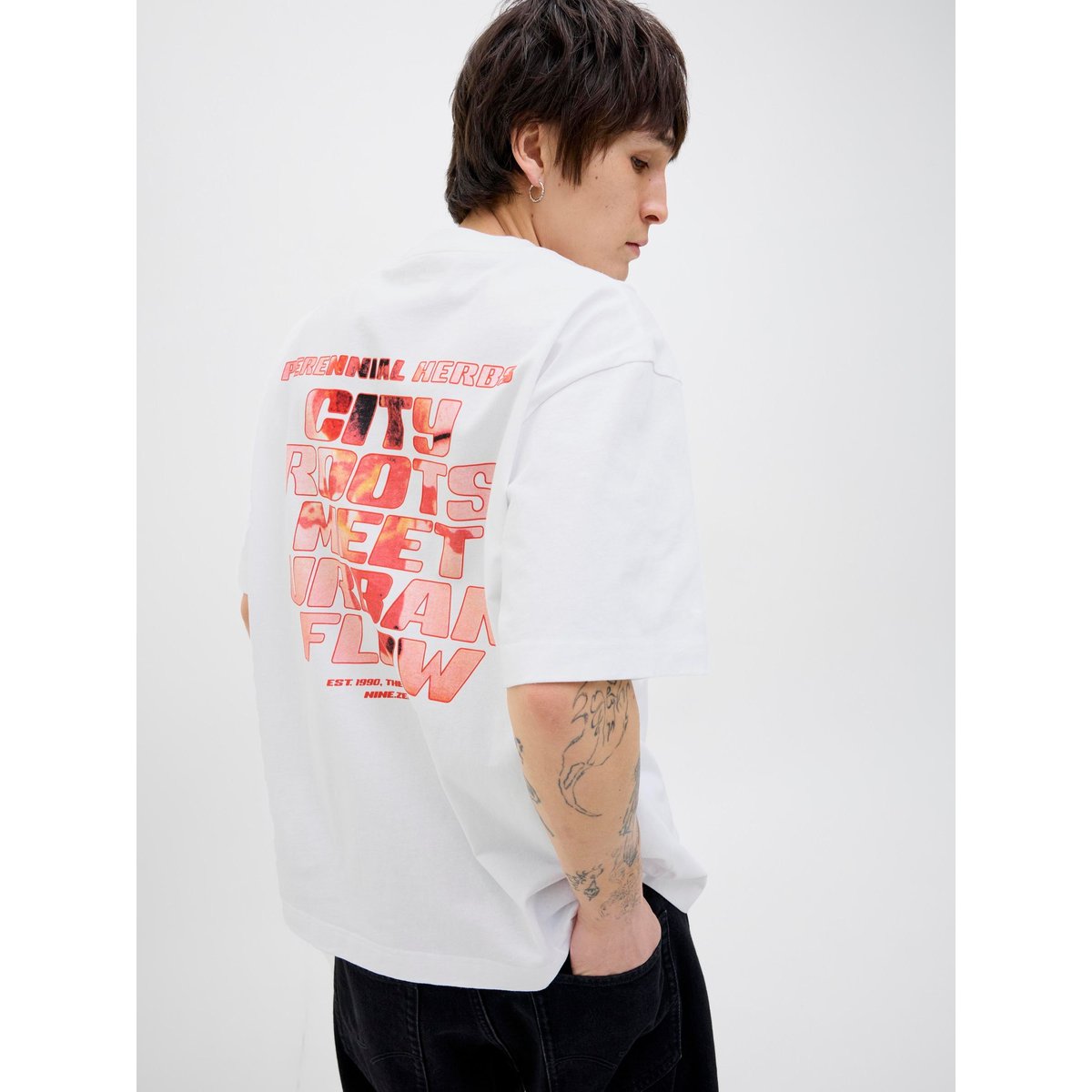 T-Shirt bright white, JACK & JONES